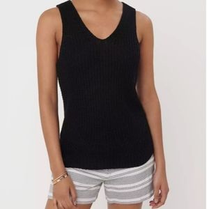 Loft NWT Sweater Tank in Black